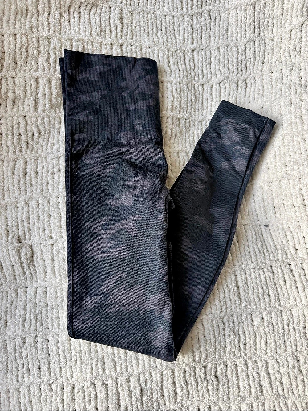 SPANX Seamless Leggings Camo Leggings Black